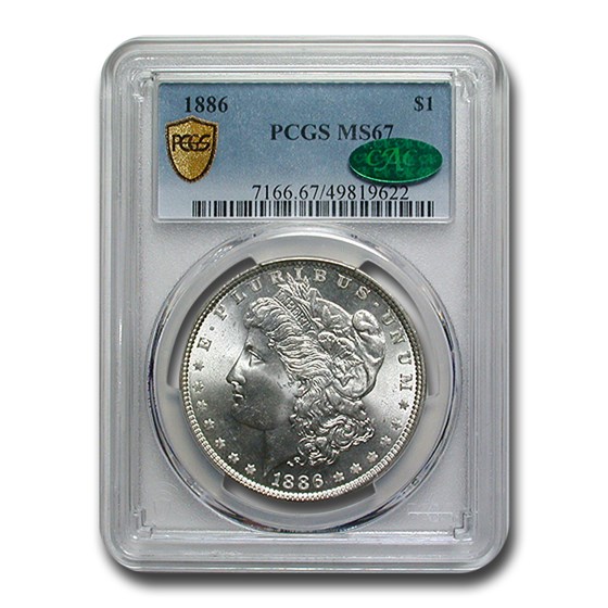 1886 Morgan Dollar MS-67 PCGS CAC 1886 Morgan Dollar MS-67 PCGS CAC